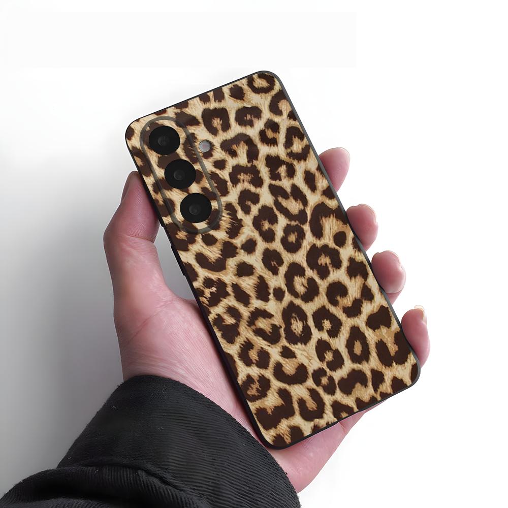 Luxurious Leopard Print Phone Case For Samsung A25 A13 A33 5G A54 A36 A35 A56 A52 A14 Shockproof Soft Cover
