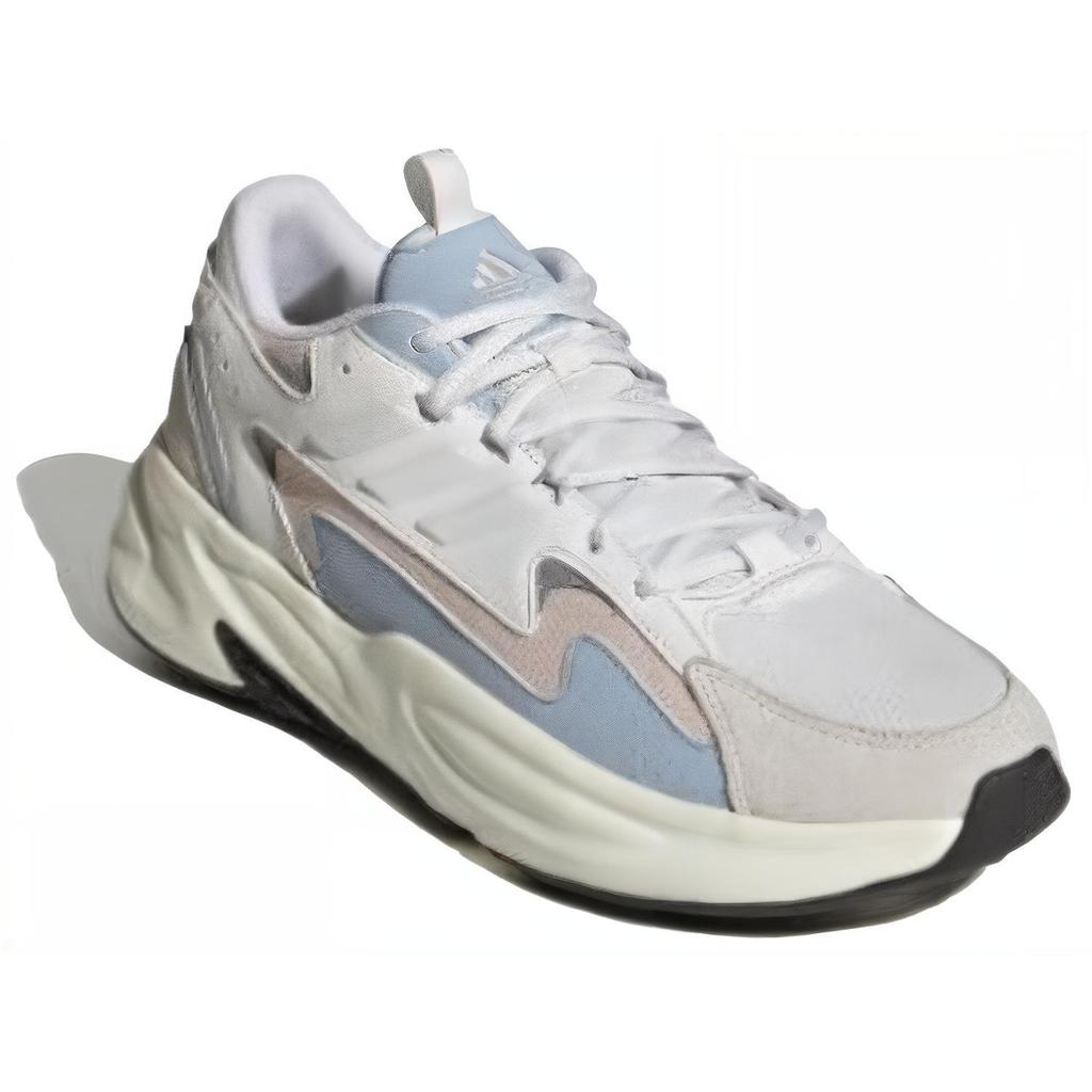 Adidas Ozwave Cushioning Durable Low-Top Dad Shoes Unisex Sneakers White Pink Blue IE6058