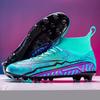 New Football Shoes Men's Made Grass Flat Training Shoes Long Nails Broken Nails Youth Sports Socks Mouth