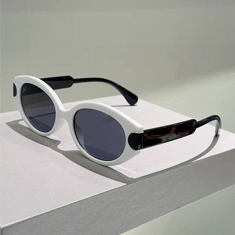 Vintage Sexy Cat Eye Sunglasses Women For Men Luxury Brand Designer Sun Glasses Punk Popular Hip Hop Double Color Eyewear Uv400