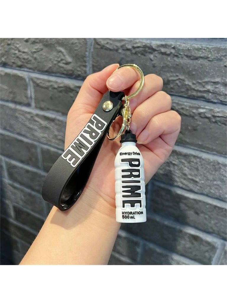1 PVC Soft Plastic Creative Beverage Bottle, Doll Keychain, Car Keychain, Bag Pendant, Office Decoration, Couple Bridesmaid Gift
