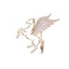 Beautiful Flying Horse Pins Metal Brooch Fun Jewelry Unique Badges Alloy Texture for Daily Party and Everyday Use