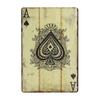 Vintage Poker Metal Sign Retro Joker Tin Sign King Jack Sign Wall Decoration for Home Cafe Pub Bar Shop 8x12 Inch