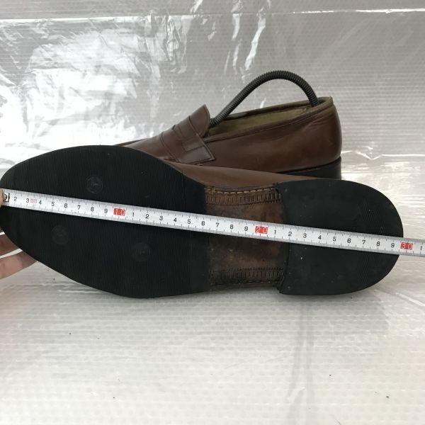 Vintage 60er-70er Friedman Leder Penny Loafer Größe 8.5 26.5 Braun Business Service Schuhe(GEBRAUCHT)