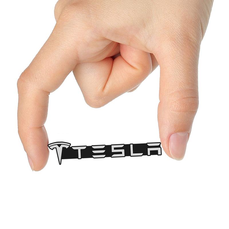 3D Aluminum Car Audio Stereo Speaker Badge Emblem Sticker For Tesla Model 3 Y S X Cybertruck Juguete Roadster Coil Bonina