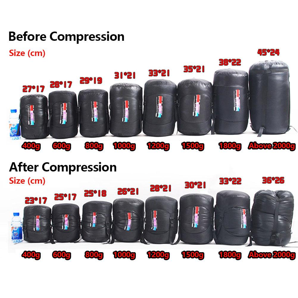 Goose Down Thermal Camping Sleeping Bag Ultralight Hiking Sleeping Bag Waterproof for Backpacking Hiking Emergency Survival Kit