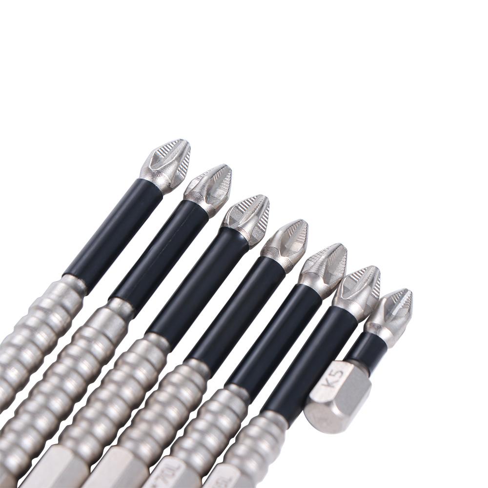 K5 Thread Magnetic Batch Head Alloy Steel Impact Resistant Cross Bit Anti-Slip High Hardness PH2 Screwdriver Bits