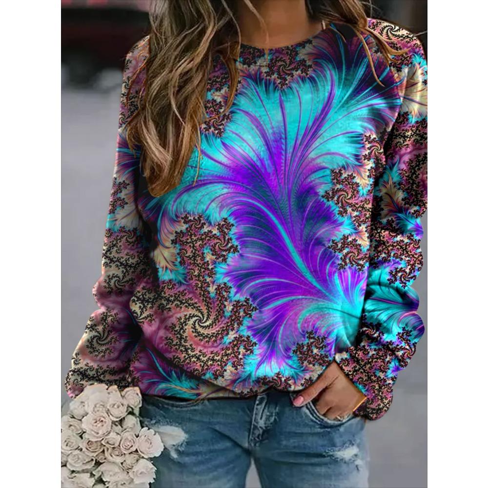 Hanorac la Modă Imprimeu Floral Fluture Femei Hanorace Streetwear Sweatshirts Trening Oversized Pulover Haine Harajuku pentru Fete