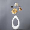 Light Luxury Nordic Black And White Elegant Ceramic Vase Modern Fashion Home Soft Decoration Model Room Desktop Flower Ornament