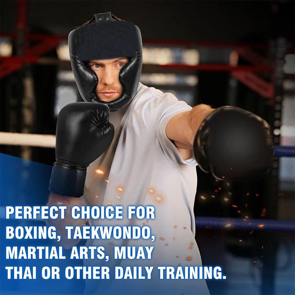 Breathable Boxing Headguard PU Leather Training Equipment New Boxing Helmet