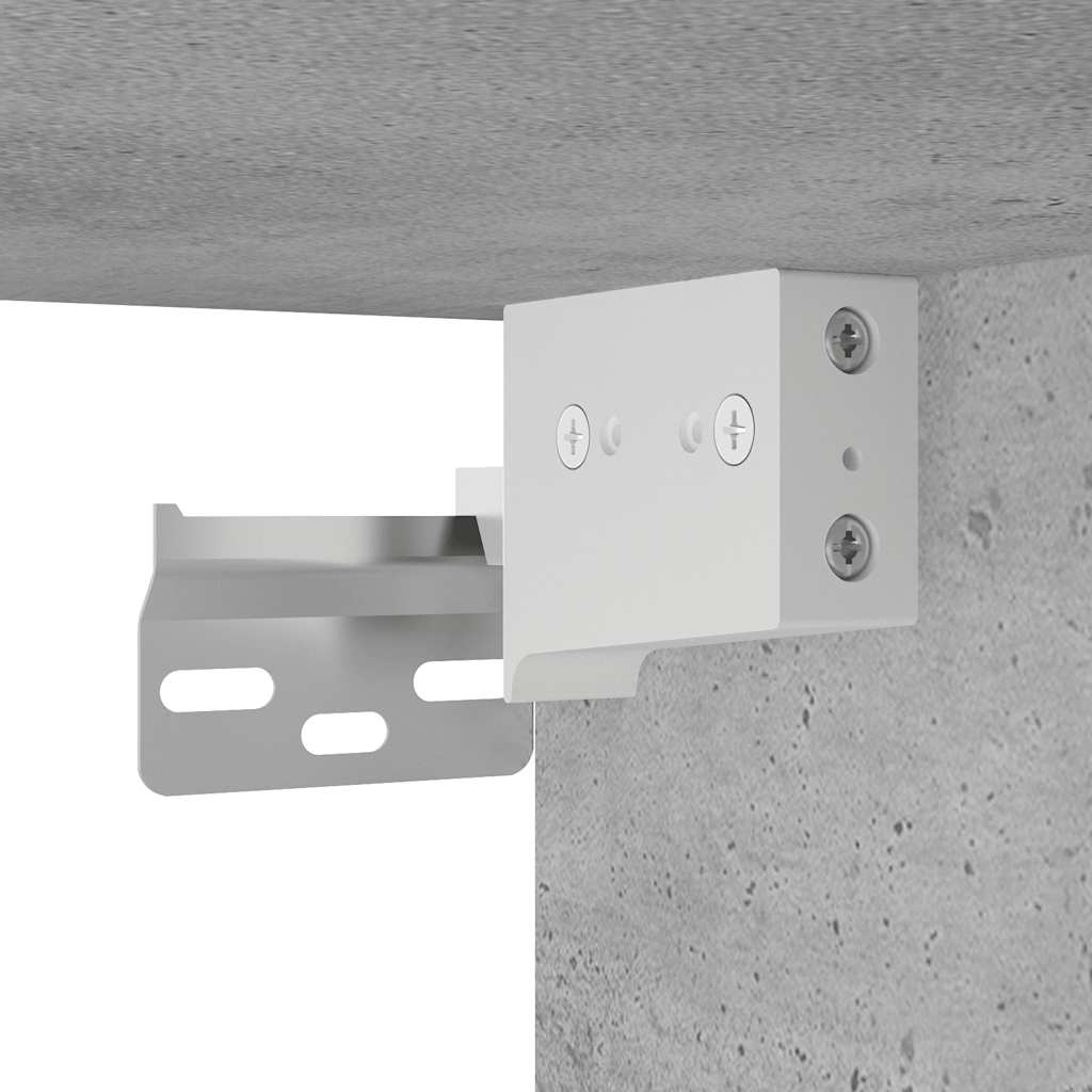 Bathroom Wall Cabinet Concrete Grey 80 X 25 X 30 Cm Particleboard
