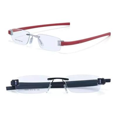 RSINC Combo Randlose Fassung | Brille Für Unisex Silber Rot-Schwarz Schwarz Etikett A1 JL166990000718