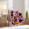 1pc Throw Blanket - Mickey Mouse Minnie Mouse Flower Heart Love Valentine
