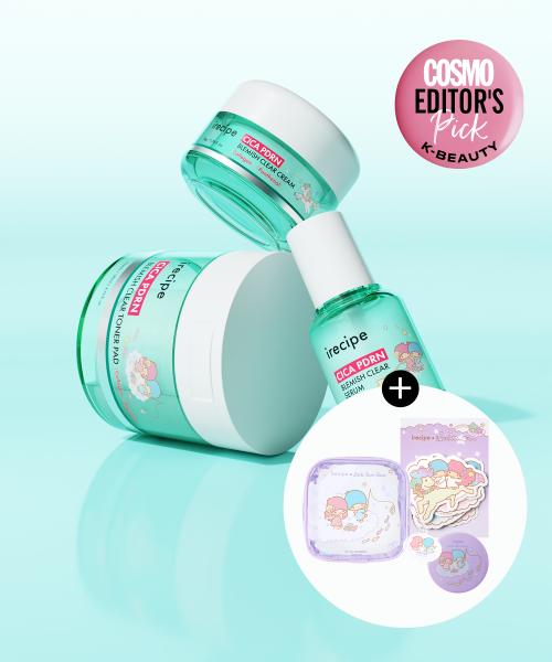 Cica PDRN Blemish Clear Set (Wrinkle Improvement Cream + Whitening Serum + Soothing Toner Pads)