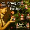 Christmas Ornaments Cartoon Snowman/Santa Xmas Tree Hanging Decoration Holiday Acrylic Decor