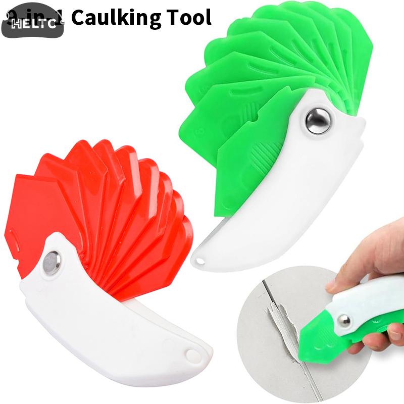 Glue Scraper Nine-in-one Multi-function Scraper Glass Glue Trimmer Sealant Applicator Scraper For Tile Window Grout Edge Removal