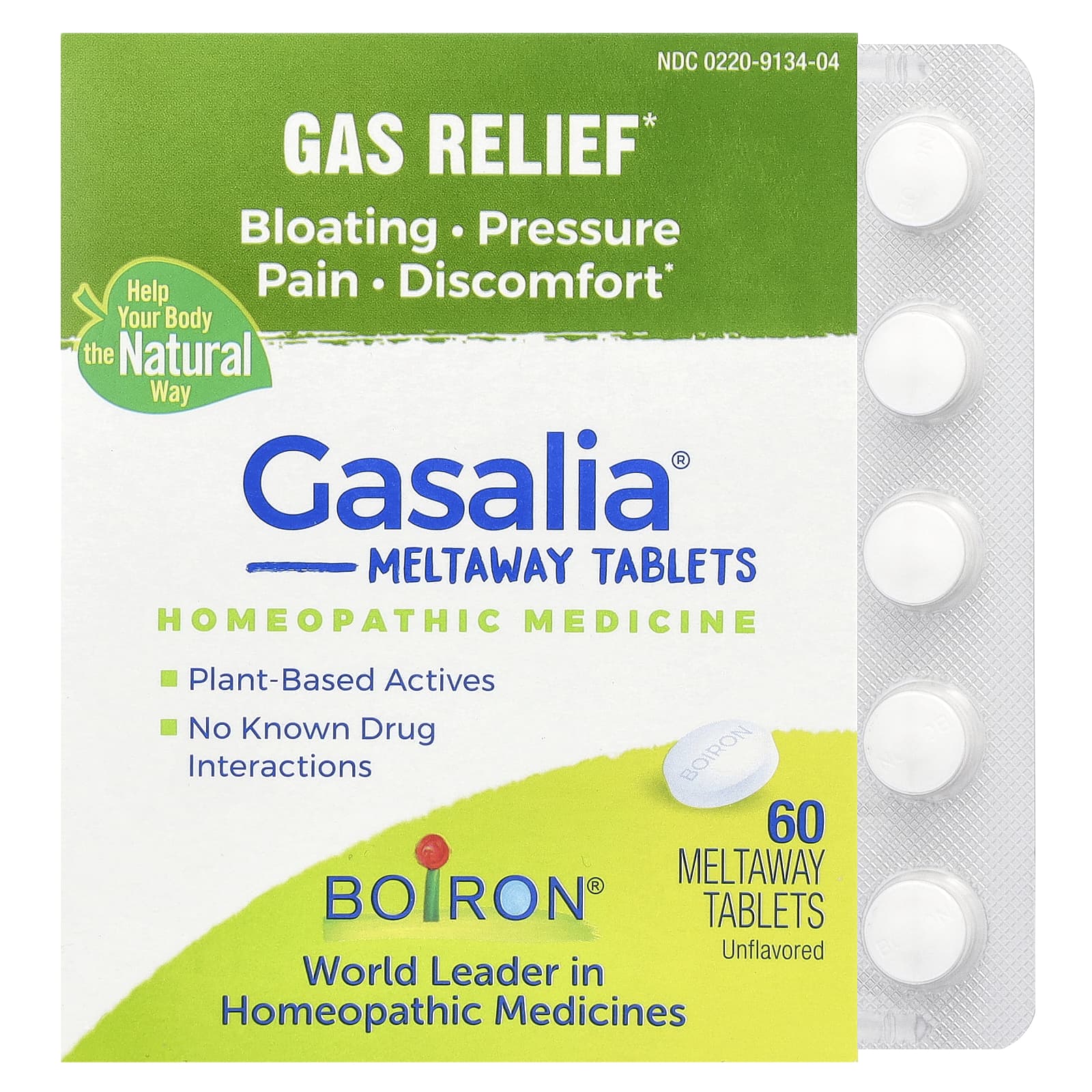 

Boiron, Gasalia, degassing agent, tasteless, 60 soluble tablets