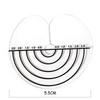 10pcs Heat Shield Guards with Graduations Round Single-hole Shield Fusion Glue Protector Templates for Hair Extensions