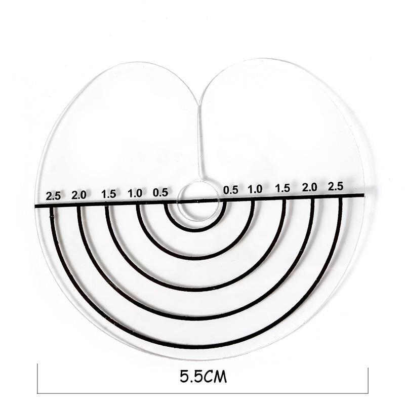 10pcs Heat Shield Guards with Graduations Round Single-hole Shield Fusion Glue Protector Templates for Hair Extensions
