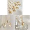 Birthstone Necklace For Women With Mother Of Pearl Flower Pendant And Dangle Charm For Birth Month Gift