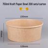 Round Disposable Kraft Paper Bowl