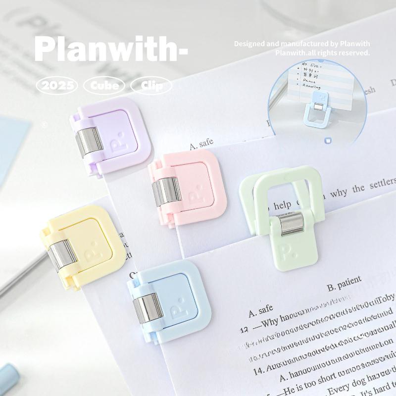 Multifunctional Mini Clip Jelly Color File Holder Note Organizer Adorable Desk Accessory for Papers Exam Sheets Cute Stationery