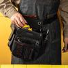 Multi Pocket Tool Pouch Waterproof Waist Belt Tool Bag Organizer with Adjustable Belt Waist Pack for Electrician Work