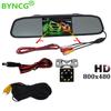 4.3 İnç Dikiz Aynası Monitörü Otomatik Park Sistemi + LED Gece Görüşü Yedekleme Geri CCD Araba Arka Görüş Kamerası 4 Seçin
