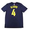 Nike X NBA Collaboration Mens Basketball Series Comfortable Breathable Crew Neck Pullover Short Sleeve T-Shirt Men T-Shirt Deep-Blue 870779-427
