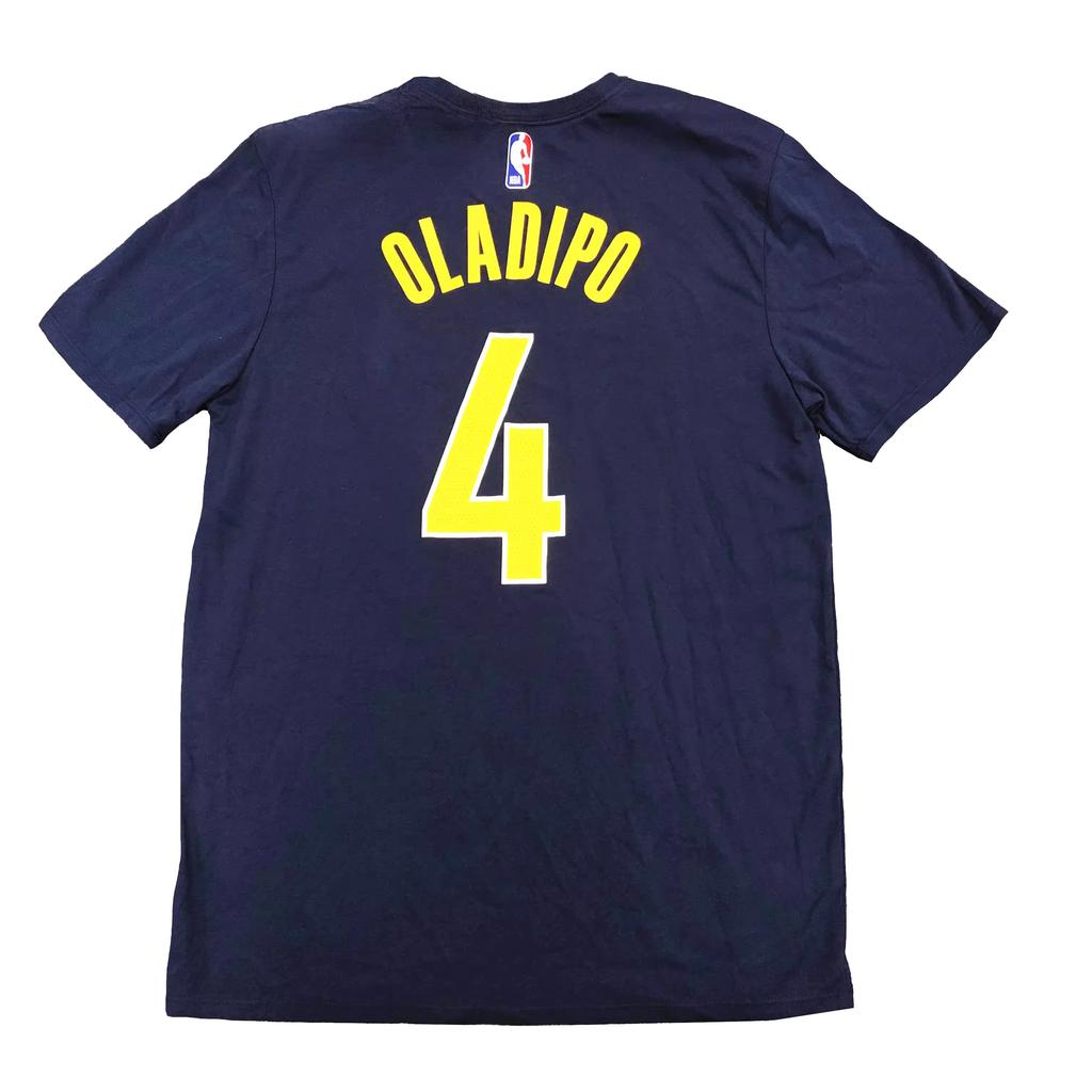 Nike X NBA Collaboration Mens Basketball Series Comfortable Breathable Crew Neck Pullover Short Sleeve T-Shirt Men T-Shirt Deep-Blue 870779-427