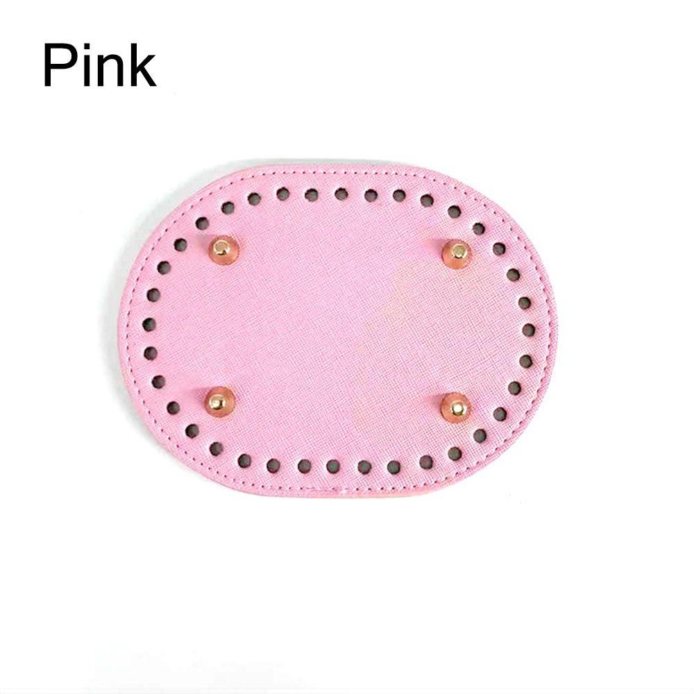 New PU Leather Oval Bag Bottom With 36 Holes 14.5cm*11cm Bag Accessories DIY Material Handmade Bottom Women's