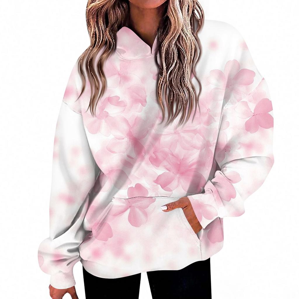 Women's Fashion Daily  Casual V-Neck Long Sleeve Printed Top