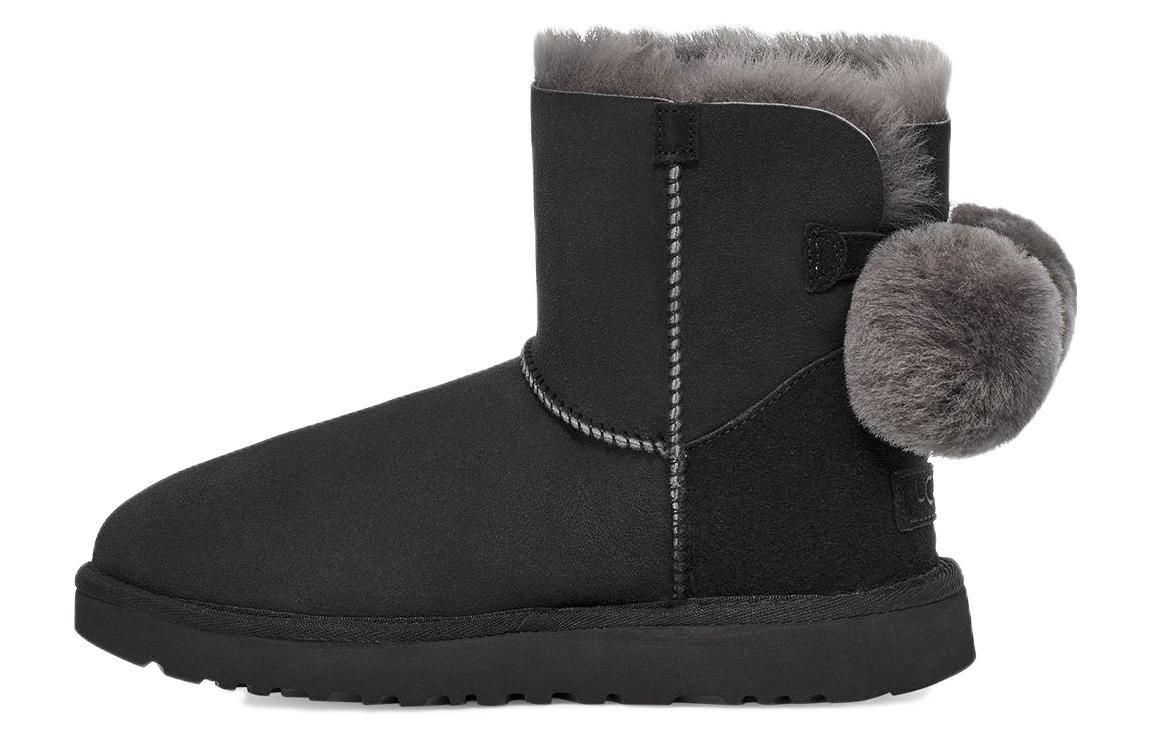 UGG Mini Bailey Fuzzy Bow Black Women s 1132018-BLK 36