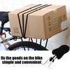 Strong Elastic Luggage Strap Rubber Band Heavy Duty Bike Luggage Rope with Aluminum Alloy Hooks Portable Bike Luggage Strap