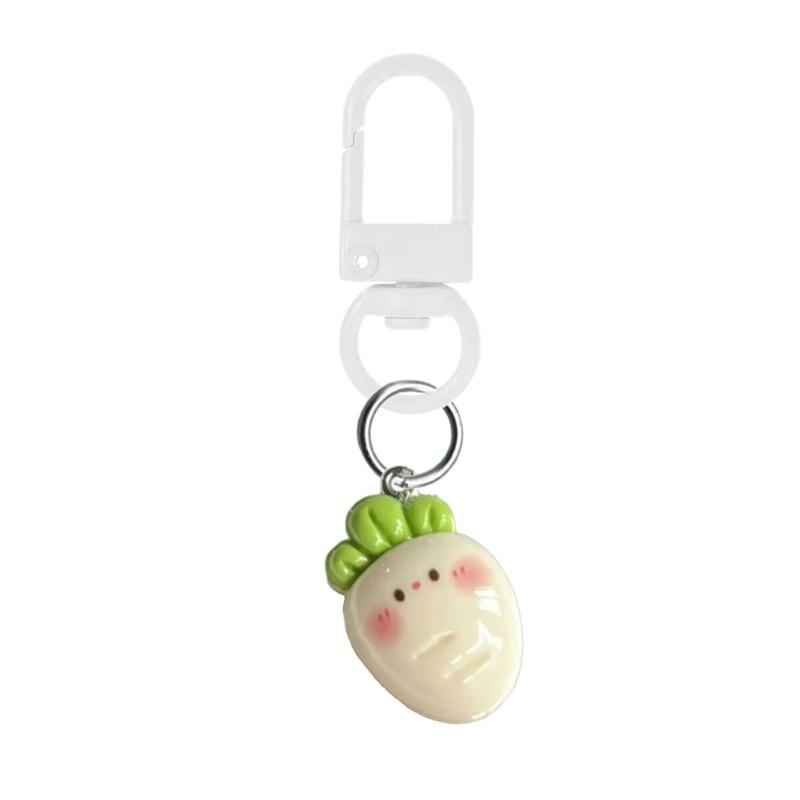 Sturdy Resin Vegetable Keychain Fashionable Phone Chain Decoration For Girls Gift Giving
