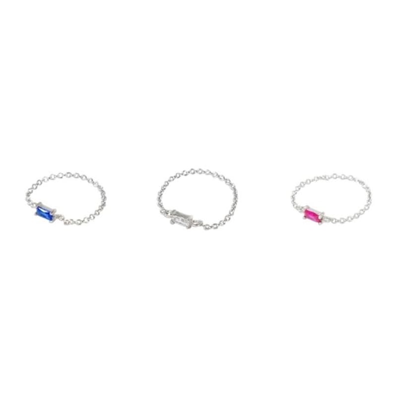 aphrose square cubic chain ring