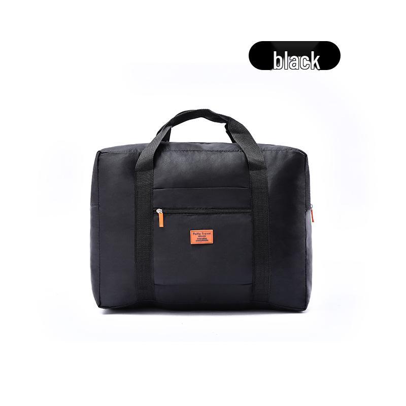 

Водонепроницаемая складная дорожная сумка для хранения одежды в корейском стиле, унисекс-органайзер чёрный