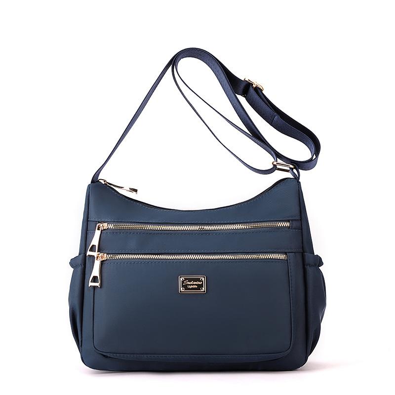 Taška přes rameno Dámská velkokapacitní nylonová crossbody taška Mother Bag Vícevrstvá taška