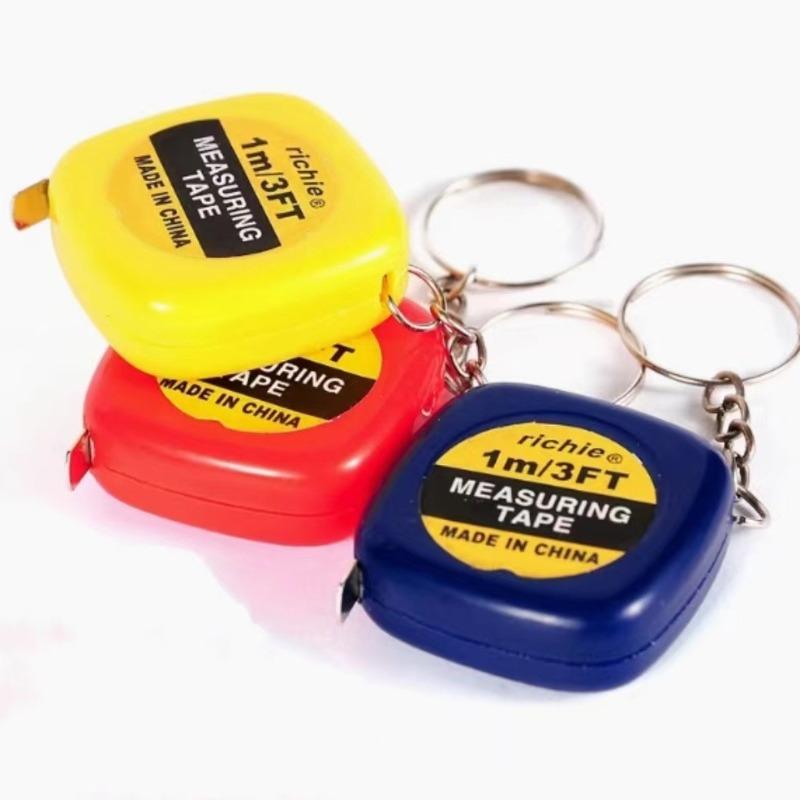 Maßband, Messlineal, Haushalts-Schneiderlineal, Schlüsselanhänger zum Mitnehmen, 1-Meter kleines Maßband, Ausziehbares Lineal, Messlineal