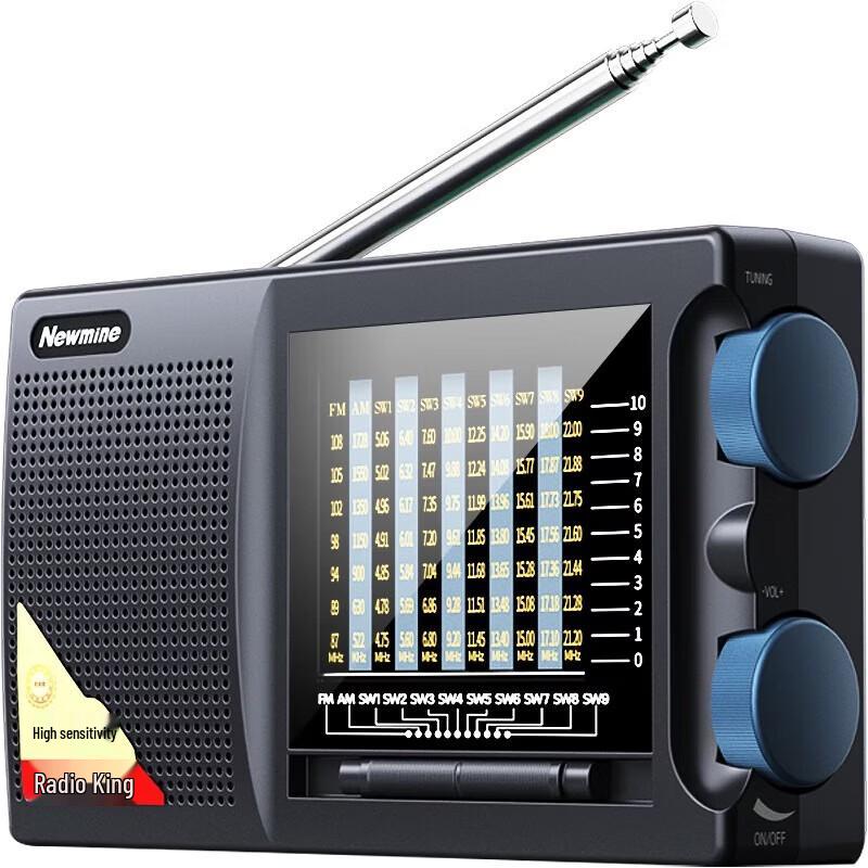 Newmine Portable Rechargeable Radio Speaker T-6629 CN plug (adapter included)