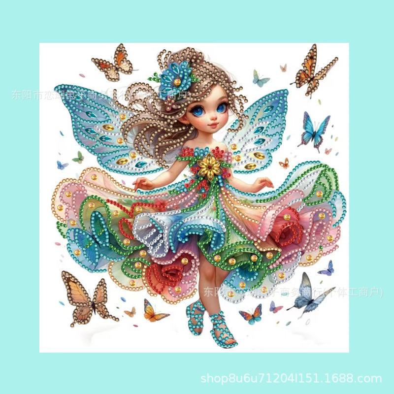 Schmetterlingsförmiges Diamantgemälde in großer Größe mit leuchtenden Diamanten, dekoratives Gemälde, Explosionsmotiv