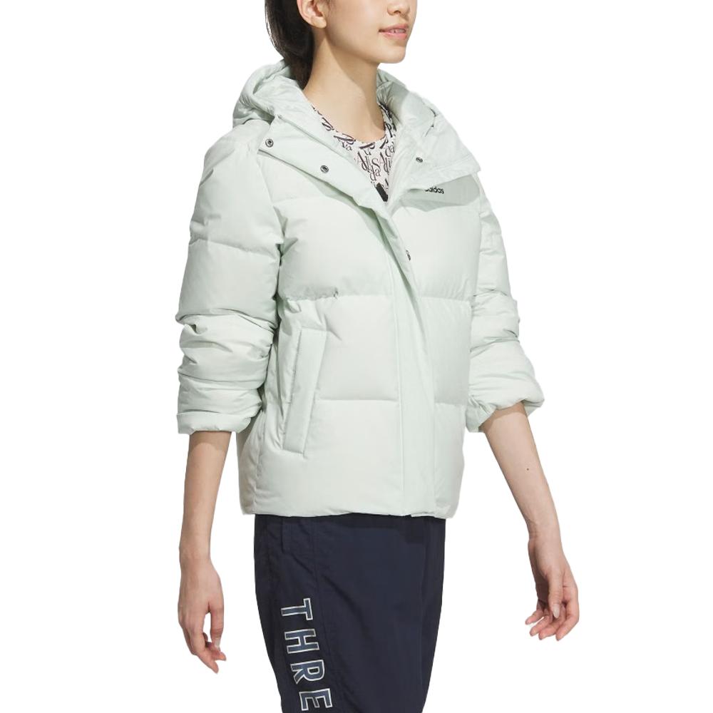 adidas Serie Wuji Moda Caldo Giacca Piumino Manica Lunga con Cappuccio Uomo Capispalla Verde Lino JL9591