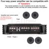 12V 9900W Car Amplifier 4-channel Powerful Car Audio Subwoofer Aluminum Alloy Vehicle Power Stereo Amp A/B Car Sound Amplifiers