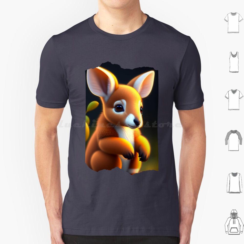 Cute Animals  Animal  Animals  Legendary Animals  Cute Kango T Shirt 6xl Cotton Cool Tee Animals Cute Animal Legendary Kango