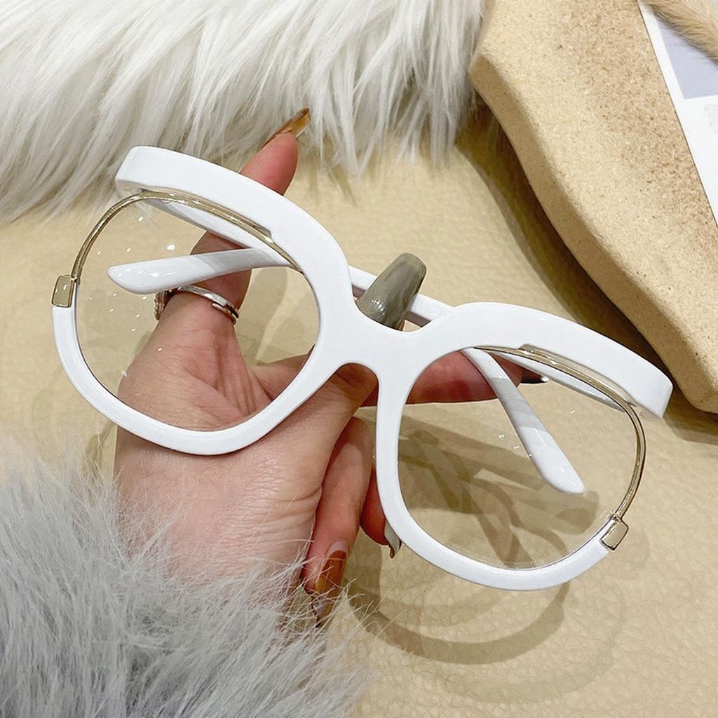 New Fashion Half Frame Round Reading Glasses Women Luxury Brand Designer Rainbow Eyeglasses Popular Colorful Blue Light Glasses