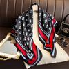 2025 New 90*90cm Fashion Scarves Women Shawl Print Silk Satin Hijab Bandana Luxury Brand Square Ladies Bandanna Foulard Muffler