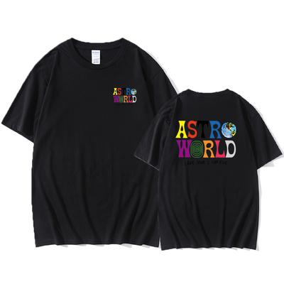 Cotton New Fashion Hip Hop T Shirt Men Women  ASTROWORLD Harajuku T-Shirts Wish You Were Here Letter Print Tee