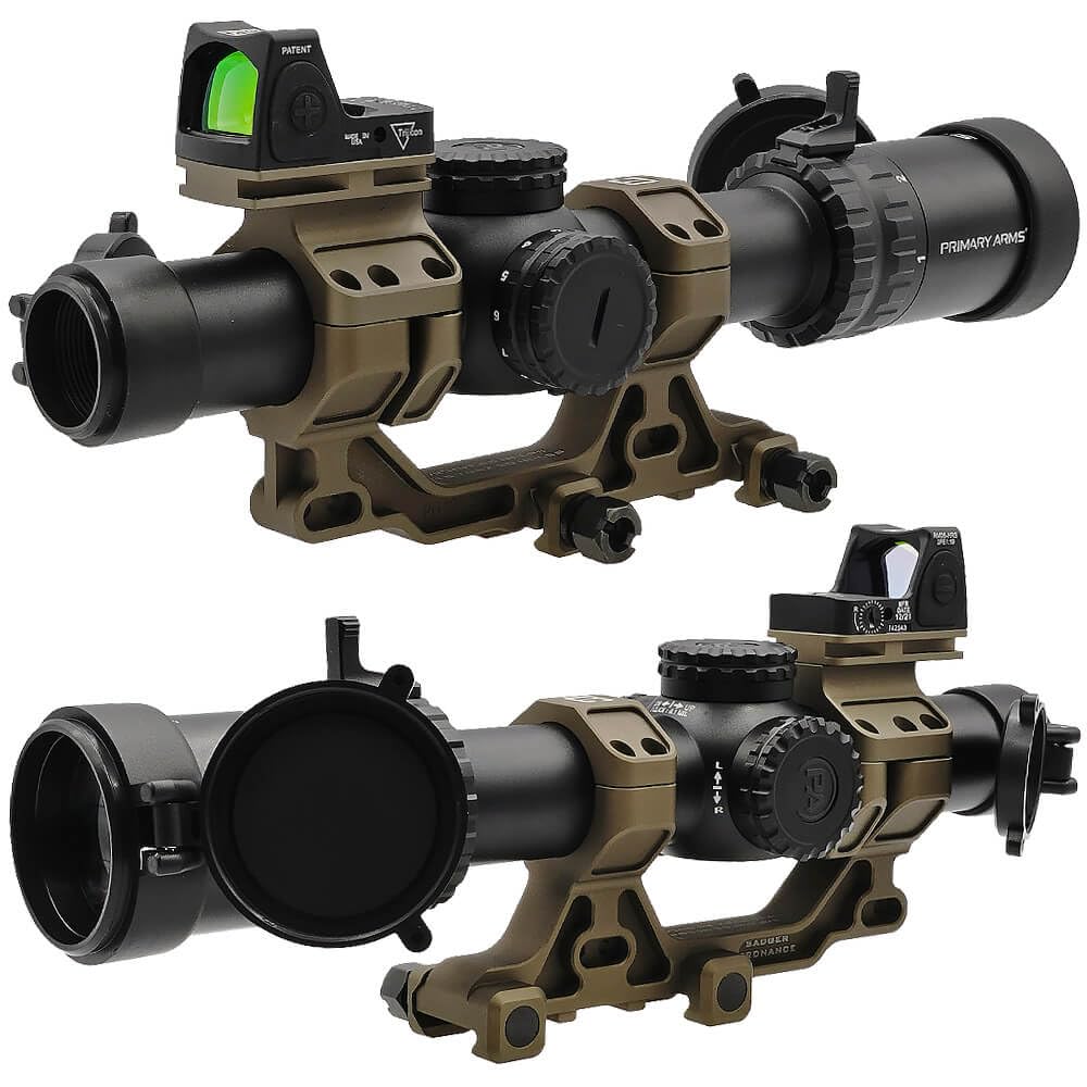 Evolution Gear Badger Ordnance Condition One Replica 6068 Aluminum Scope Mount with RMR Mount [30mm Diameter  1.93"]