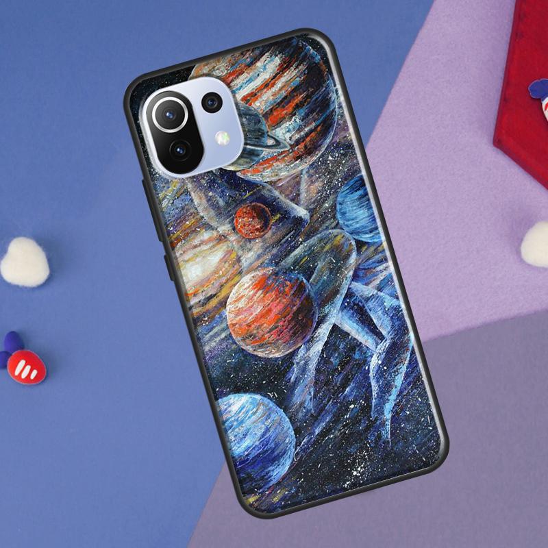 Moon Stars Space Cover For Xiaomi 14T Pro 11T 12T 13T 13 14 Ultra POCO X7 Pro X3 X5 F3 F5 F6 M6 X6 Pro Case