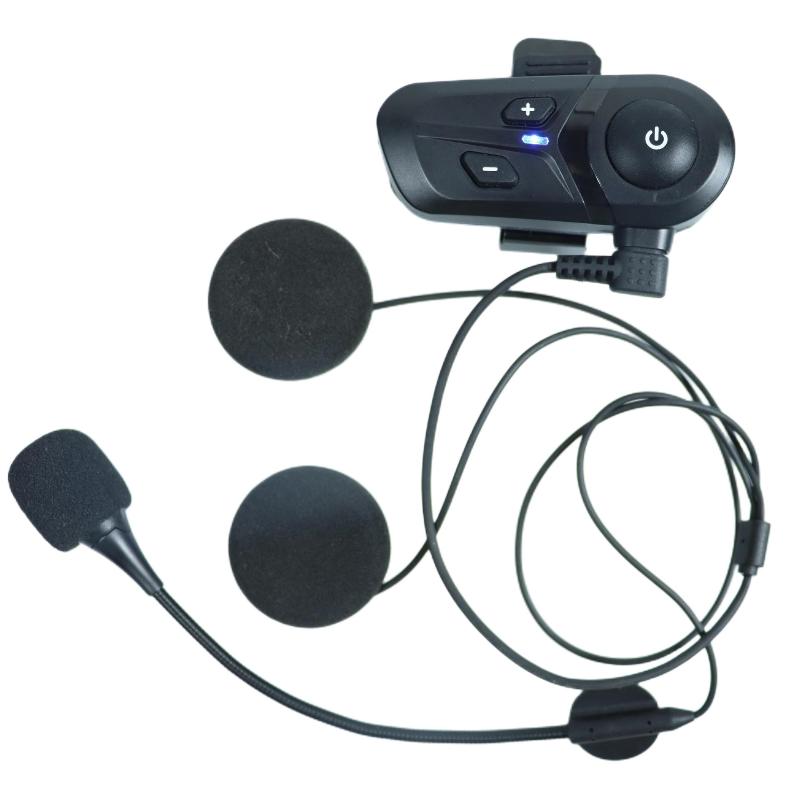 Auricolare Bluetooth 5.3 per Casco Kit Vivavoce Senza Fili per Telefono Auricolare Impermeabile per Moto Lettore Musicale Altoparlante
